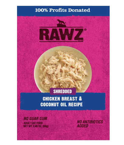 Rawz Cat Chicken Breast/Coconut Oil Shredded