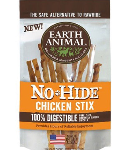 Earth Animal No-Hide Stix Chicken10pk