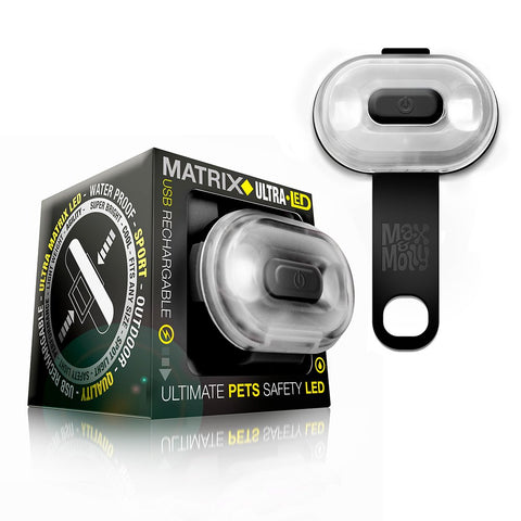 Max & Molly Black Matrix Ultra LED Safety Light W/USB Charger