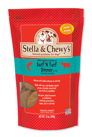 Stella & Chewy's Freeze Dried Patties Surf & Turf 14oz