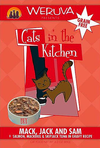 Cats In The Kitchen Pouch Mack Jack & Sam 3oz