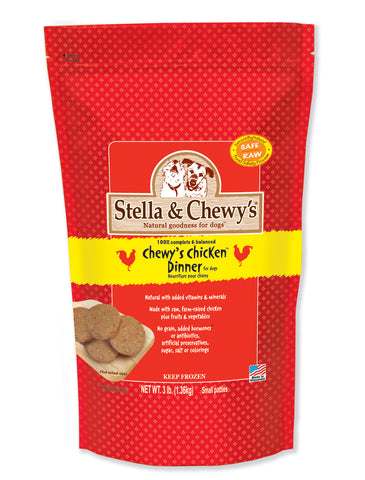 Stella & Chewy's Frozen Chewy's Chicken Formula For Dogs 3lb