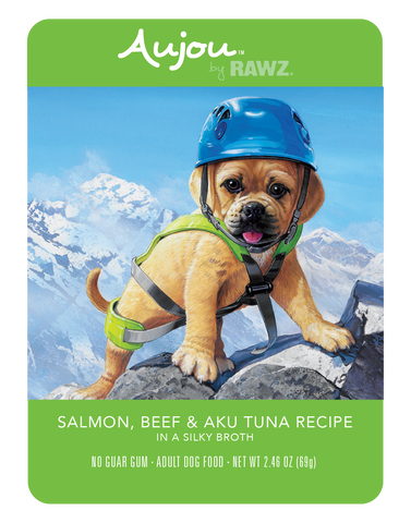 AuJou Dog by Rawz Salmon/Beef/Tuna 2.46oz