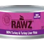Rawz Cat Can 96% Turkey & Turkey Liver Pate 5.5oz