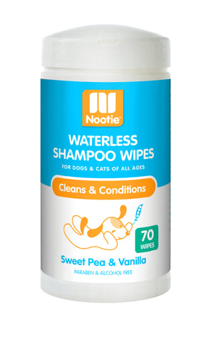 Nootie Waterless Shampoo Wipes Sweet Pea Vanilla