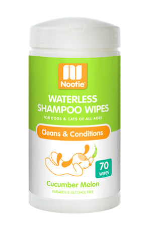 Nootie Waterless Shampoo Wipes Cucumber Melon