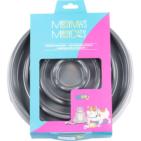 Messy Mutts Slow Feeder Gray 1.75 Cup