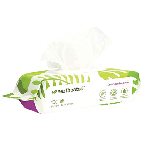 Earth Rated Dog Wipes Lavender Scented 100ct