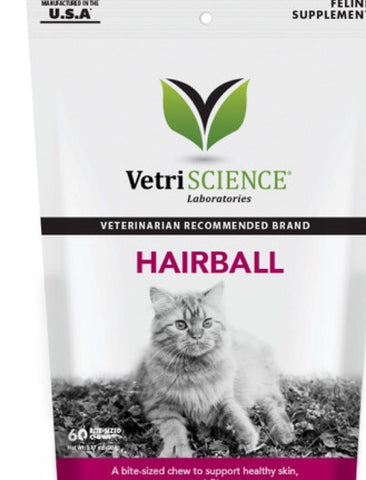 VetriScience Cat Hairball Chews 60ct