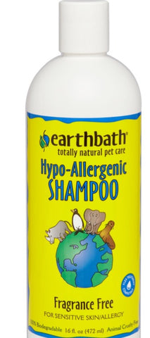 Earthbath Hypo-Allergenic Shampoo Fragrance Free 16oz