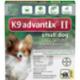 K9 Advantix II Small Dog 4-10lbs 4-pack