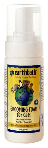 Earthbath Cat Waterless Grooming Foam Hypo-Allergenic 8oz