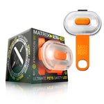 Max & Molly Orange Matrix Ultra LED Safety Light W/USB Charger
