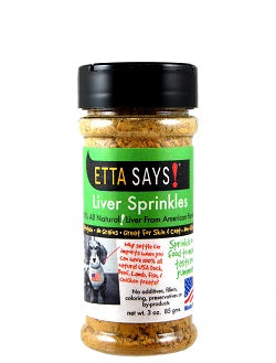 Etta Says Dog Natural Liver Sprinkles 3oz