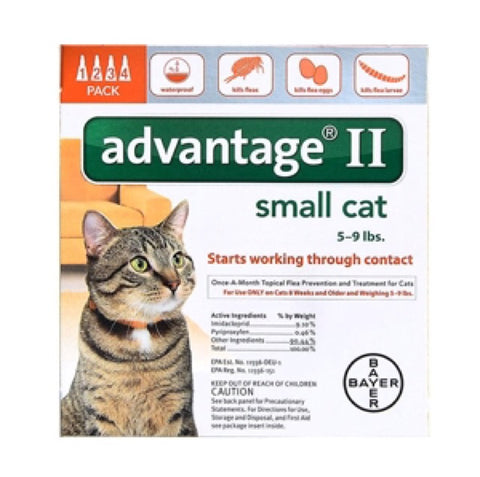Advantage II Cat Small 4-pack