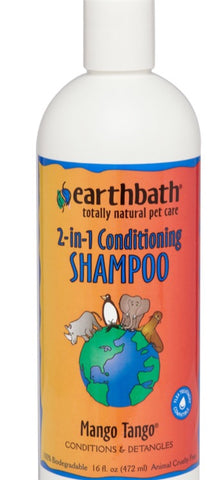 Earthbath 2 in 1 Shampoo Mango Tango 16oz