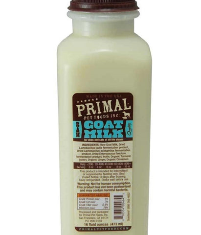 Primal Raw Frozen Goat Milk 16oz