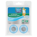 Fresh Step Litter Box Deodorizing Pods Stick to Litter Box to Eliminate Odors, 2 Count, Fresh Scent